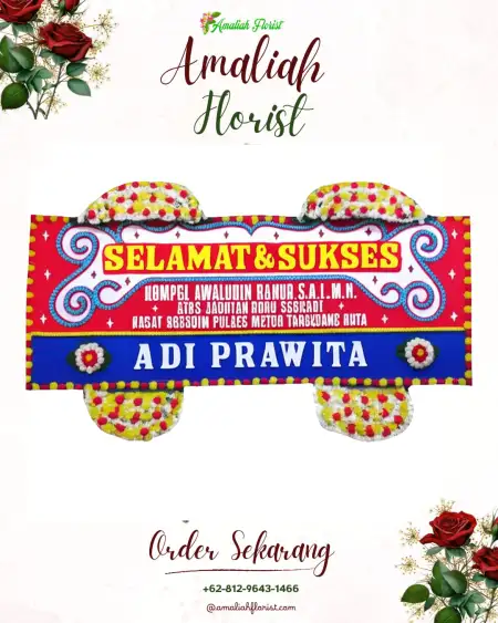 Papan Bunga Ucapan Selamat Aek Parombunan
